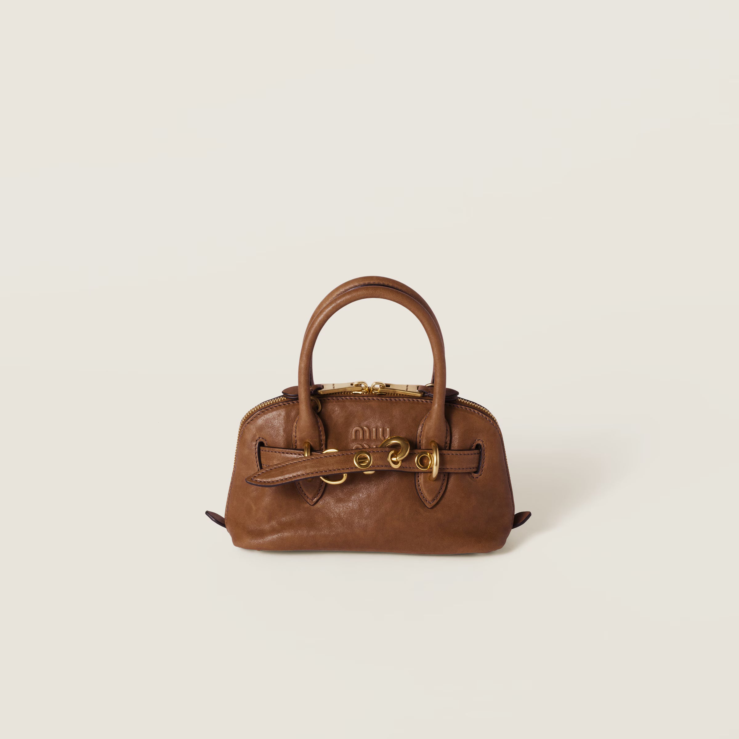 Miu Miu Aventure mini nappa leather bag