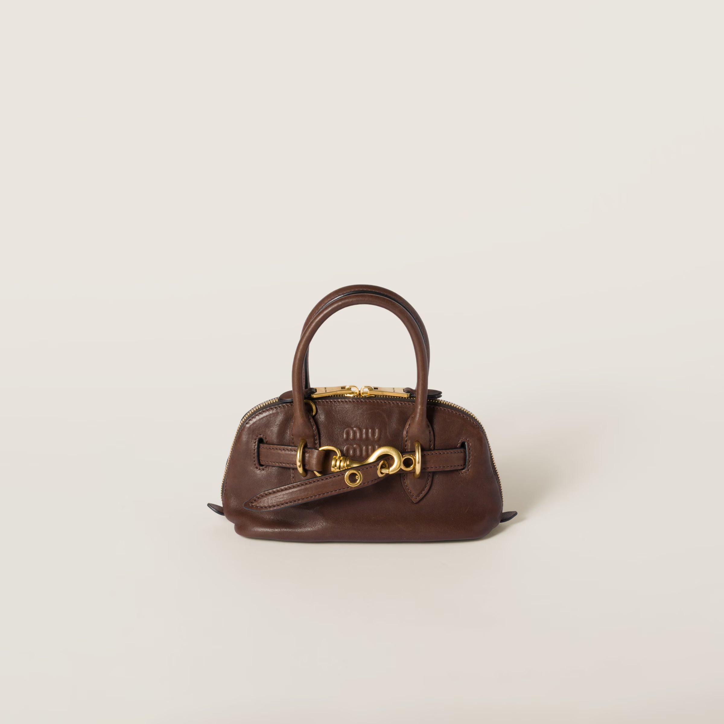 Miu Miu Aventure mini nappa leather bag