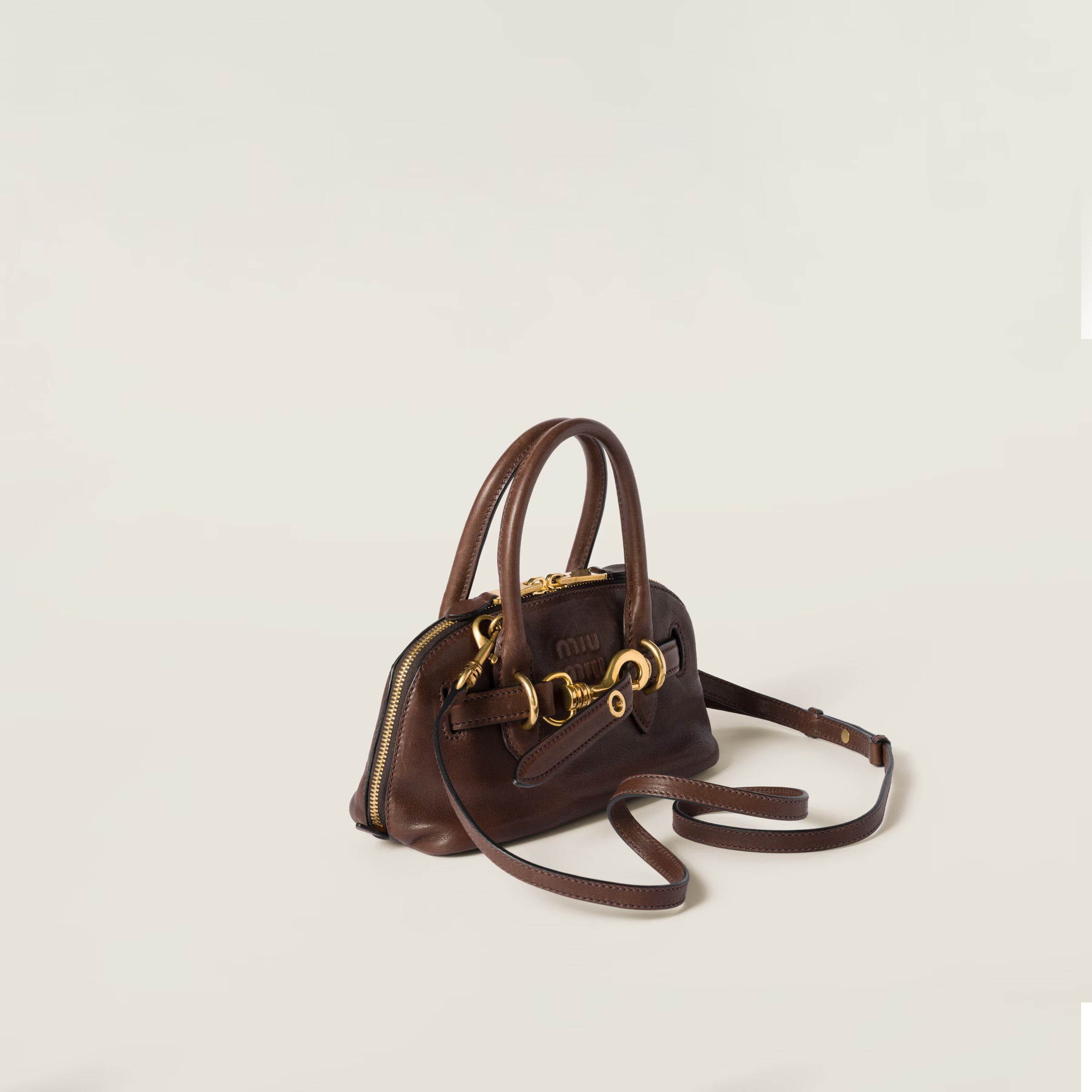 Miu Miu Aventure mini nappa leather bag