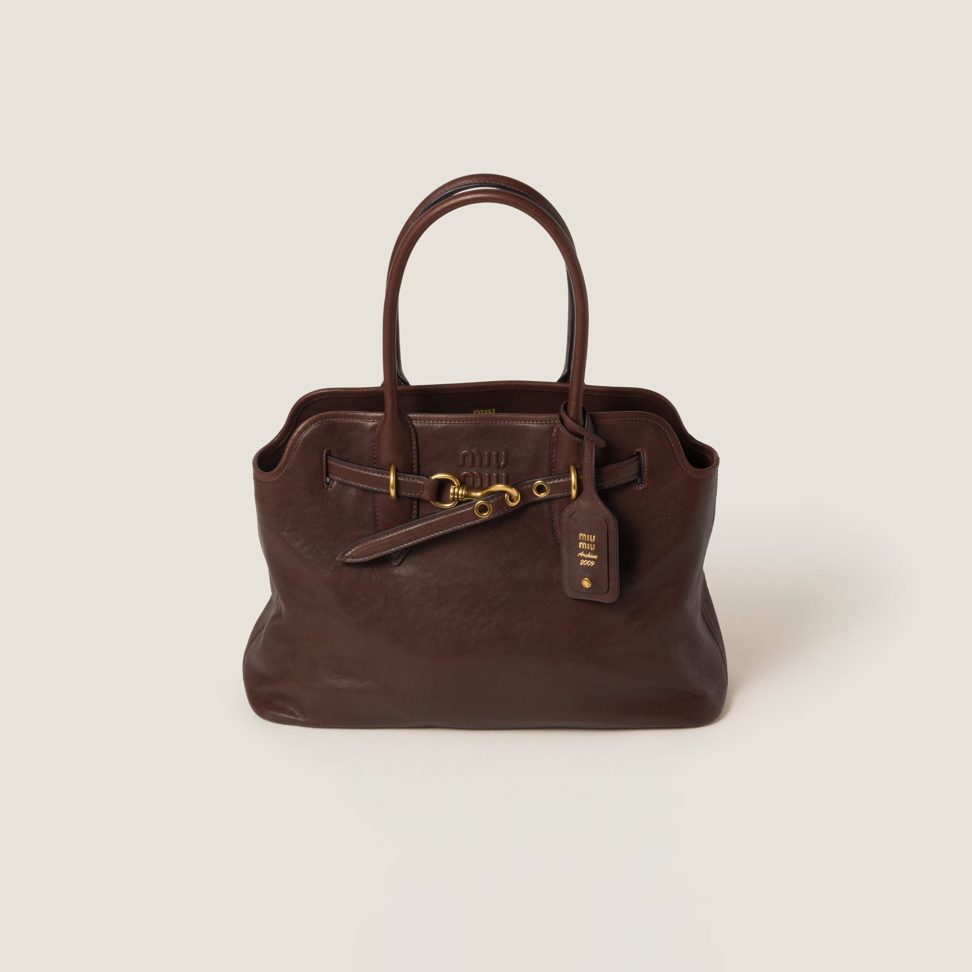 Miu Miu Aventure nappa leather bag