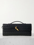 Bottega Veneta Long Andiamo intrecciato leather clutch