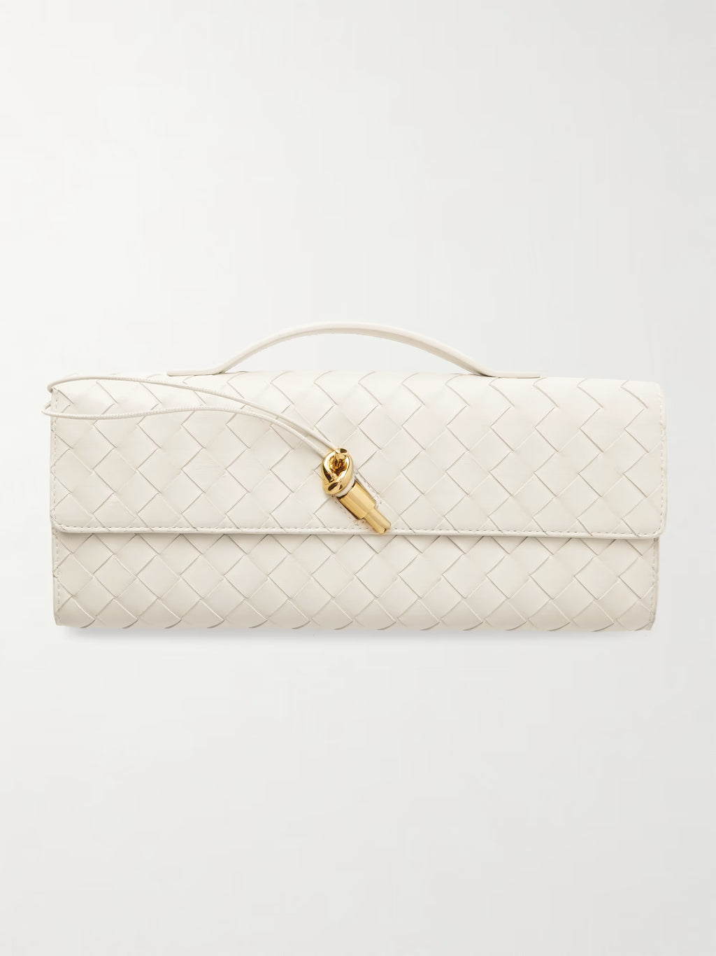 Bottega Veneta Long Andiamo intrecciato leather clutch
