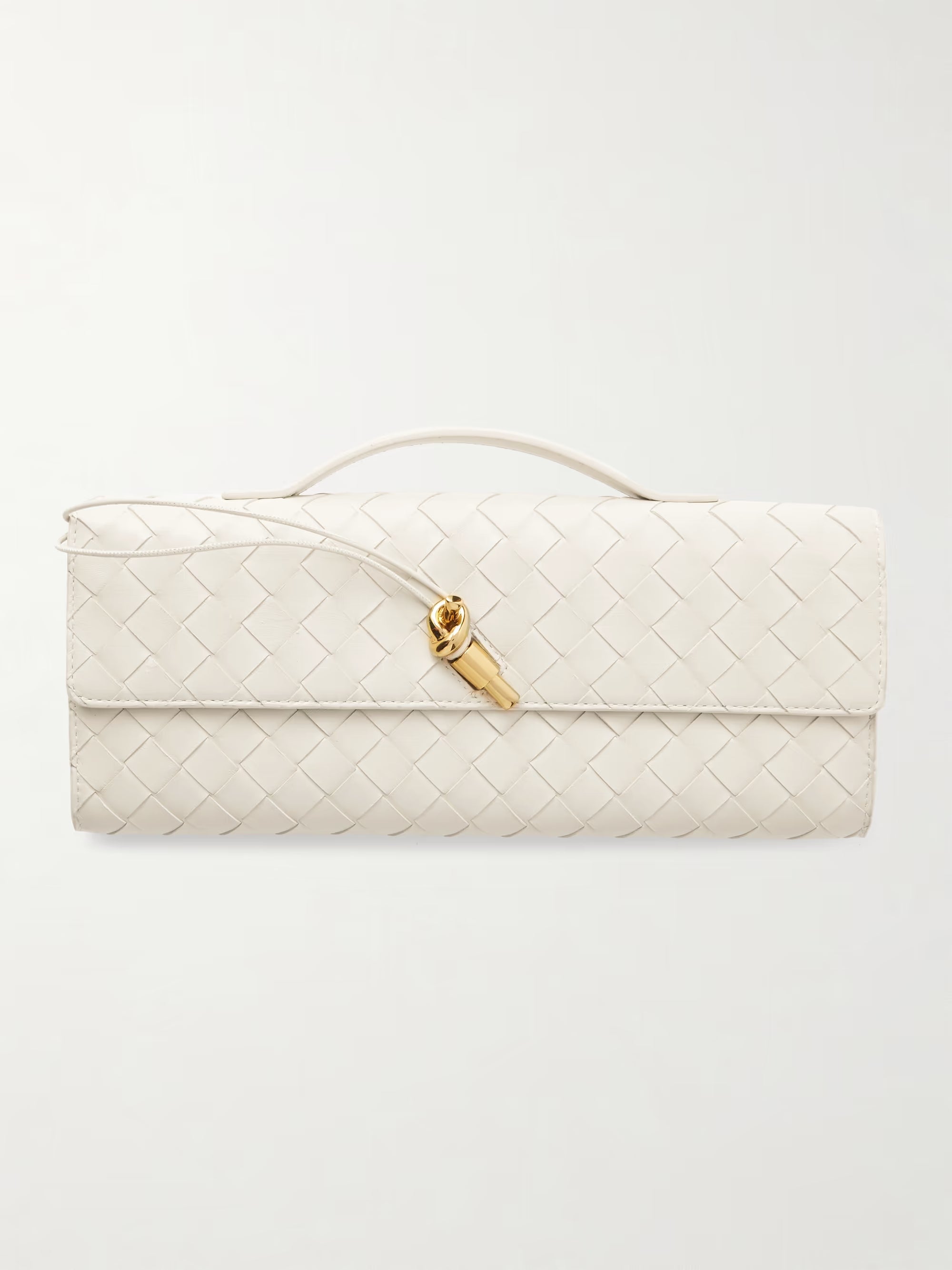 Bottega Veneta Long Andiamo intrecciato leather clutch