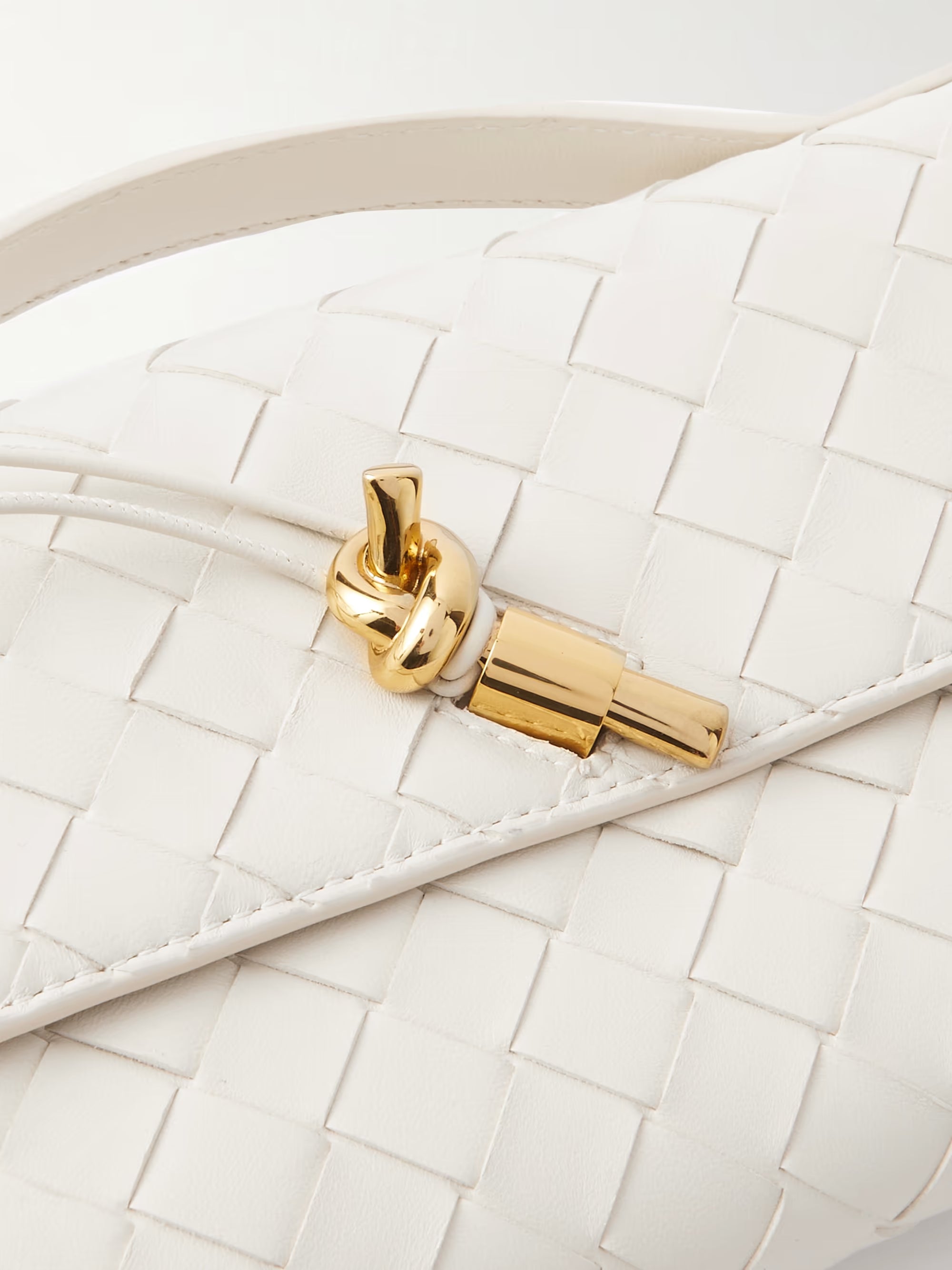 Bottega Veneta Long Andiamo intrecciato leather clutch